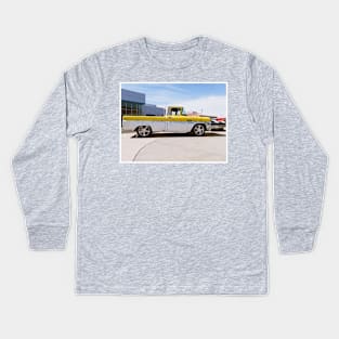 Patina Chevy Trucks Kids Long Sleeve T-Shirt